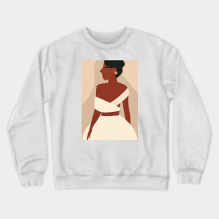 Woman Back, Dress, Boho, Fashion Print 1 Crewneck Sweatshirt